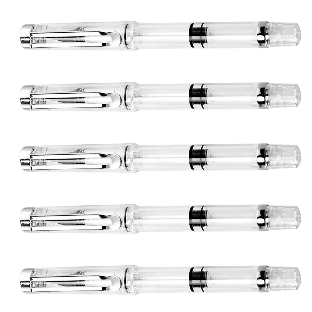 

5 Pcs Pen-Type New Writing Brush Drawing Pens Calligraphy Office School Stationery Refillable Fountain Filling Sink