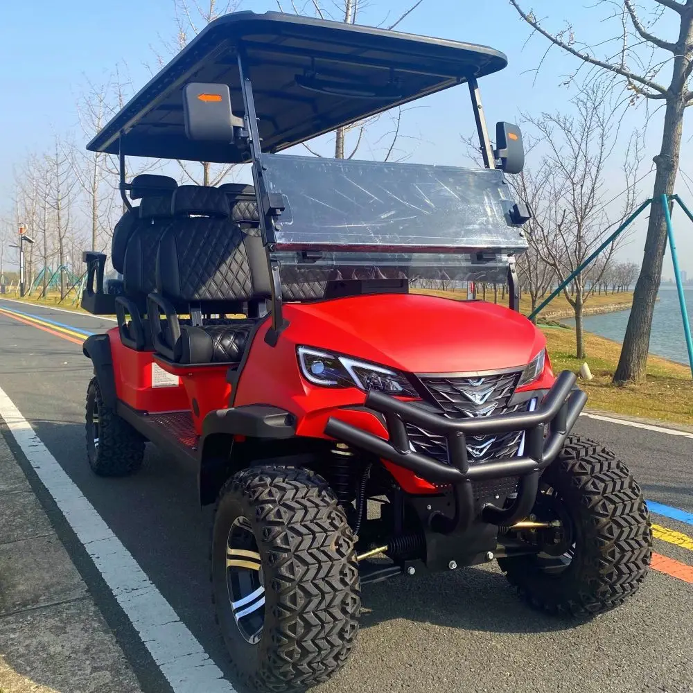 MMC Luxury Family-Friendly 48V/72V Lithium Battery Utility Vehicle for Hunting and Golf 2/4/6 Seater Lifted Electric Golf Cart