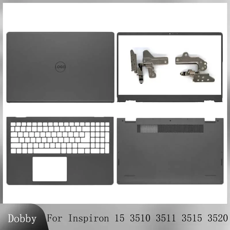 

Новинка для Dell Inspiron 15 3510 3511 3515 3520 3521, задняя крышка ЖК-дисплея, передняя панель, петли, новейшая нижняя часть корпуса 00WPN8 00DM9D 09WC73