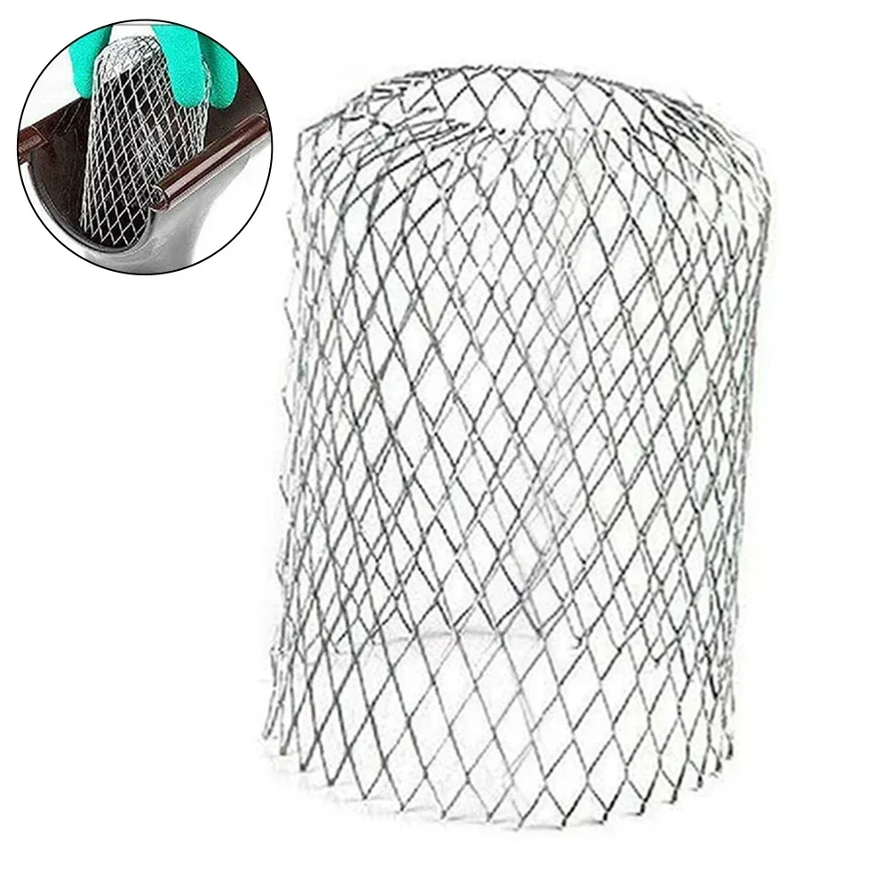 1pc Metal Mesh Roof Gutter Filters Aluminum Gutter Guard Strainer Stop Leaves Blockage Drain Pipe Cover Spouting Filter Cap