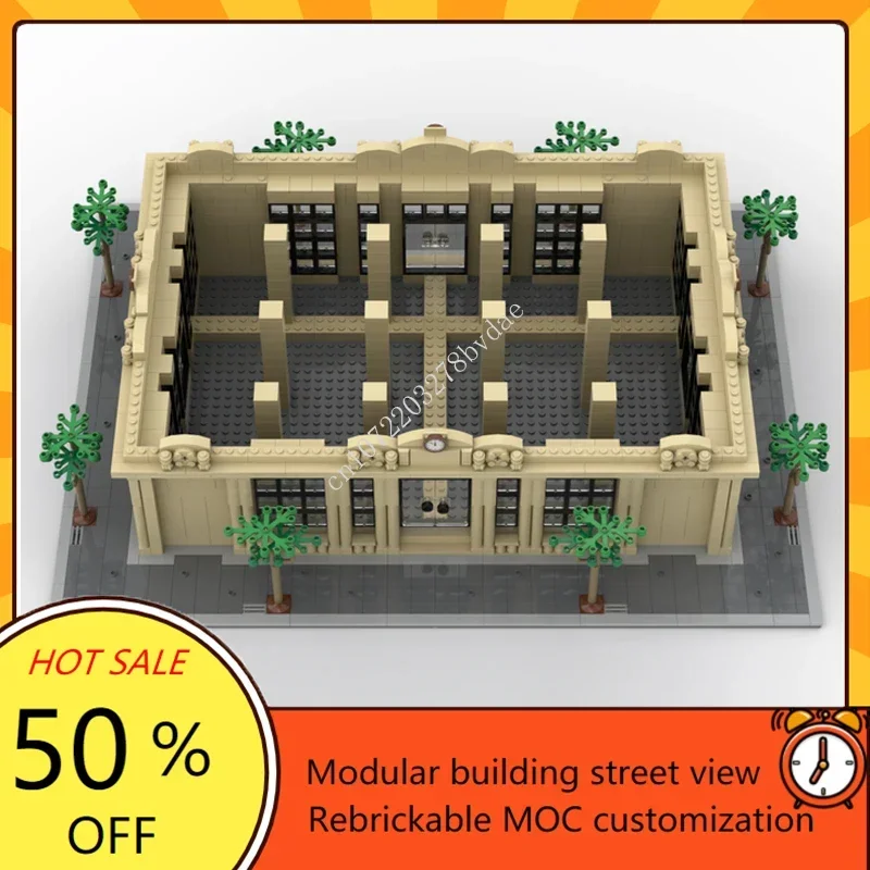 2727PCS MOC Mark 6 - Tower Base 64x48 Center Building Street View Model Building Blocks Bricks DIY Creative Assembly Toys Gifts