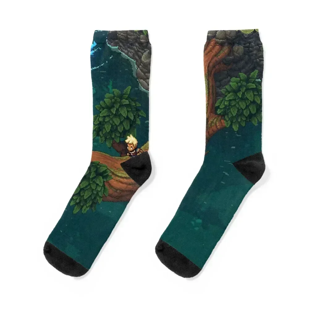 Sea of Stars Socks men cotton high quality Run with print Man Socks Women's