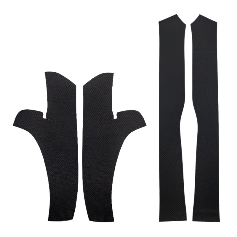 Carbon Flash Rear Door Sill Guards For Tesla Model 3 Inner Protector Plate Cover Trim Car Anti-Dirty Bumper Welcome Pedal