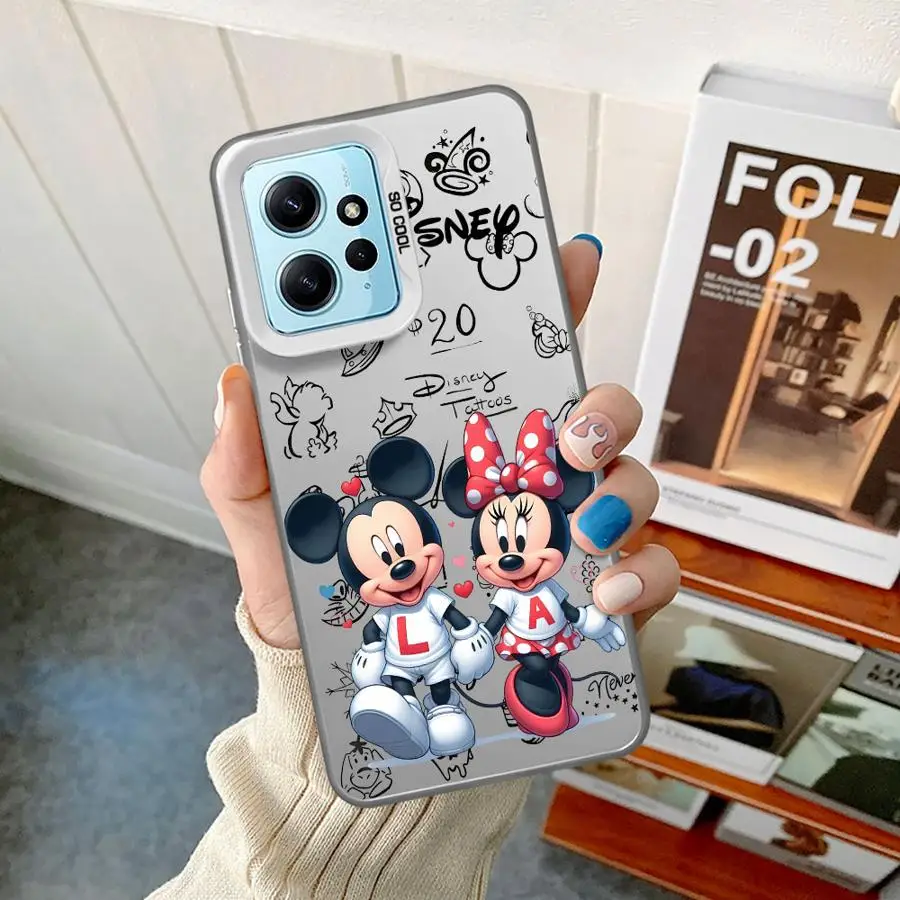 Funda bonita a prueba de golpes de Mickey Minnie para Xiaomi Redmi Note 11 10 13 Pro Plus 12 12S A1 12C 13C Poco X3 NFC funda de silicona para teléfono