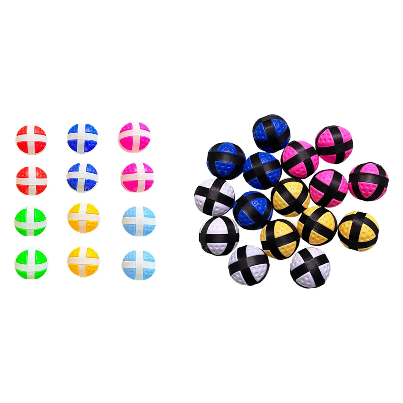 Vibrant Sticky Golf Balls Sport Game Pack Lightweight Nylon for Group Activities and Replacements