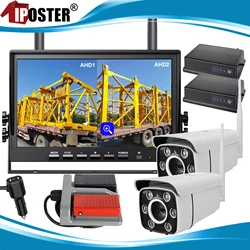 iPoster Crane Tower 10.1 Inches DVR Monitor 1080p 30x Optical Zoom Wireless Camera Digital Signal For Crane Tower Crane Forklif