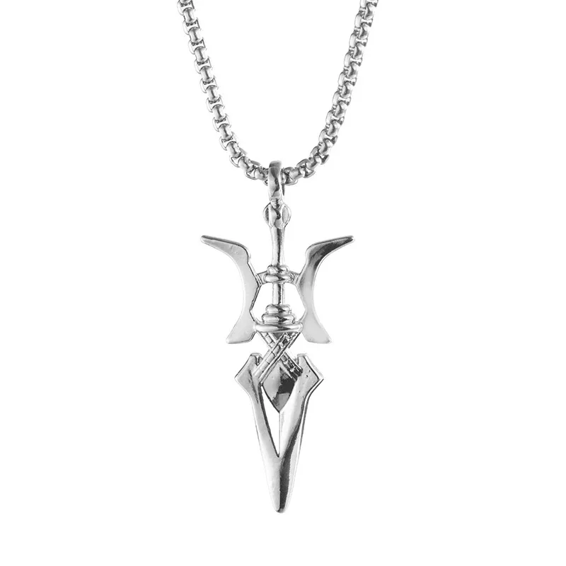 Anime Death Note Misa Amane Cosplay Necklace Halberd Pendant Necklaces Halloween Cosplay Jewelry Gifts