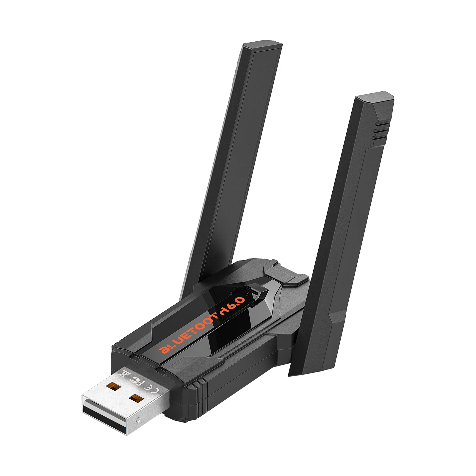 BT 6.0 Adapter Plug & Play Wireless Dongle Reconnect 7 Devices Simultaneously for Keyboard/Mouse/Headphone/Speakers/Printer