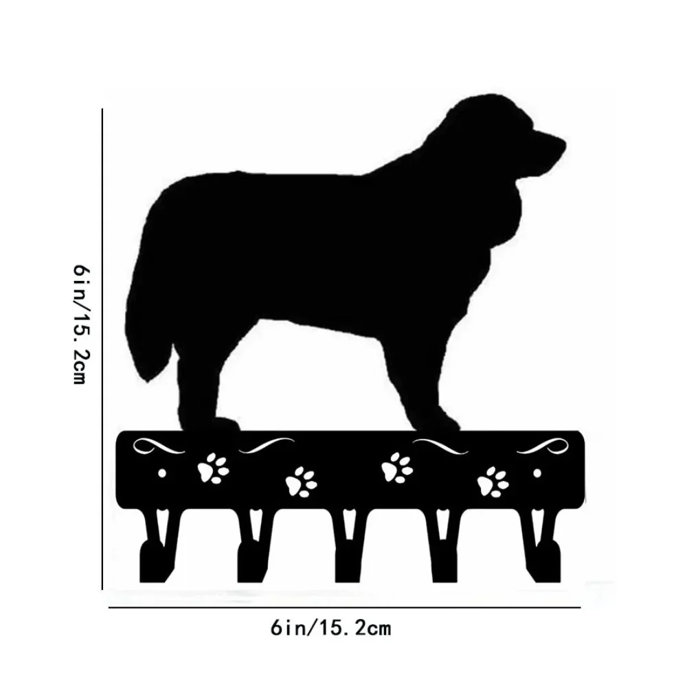 1pc Bernese Mountain Dog Key Hanger - Wide Metal Wall Art, Wall Mounted Hook for Decorative Wall Hanging