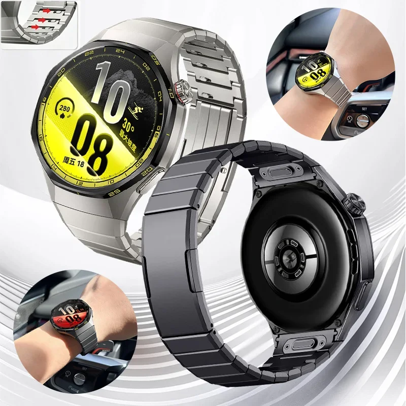 Official Quick Release Titanium Alloy Watchband for Huawei Watch GT6 Pro 46mm No Gap Wristband Huawei Watch GT7 Pro 46mm Correa