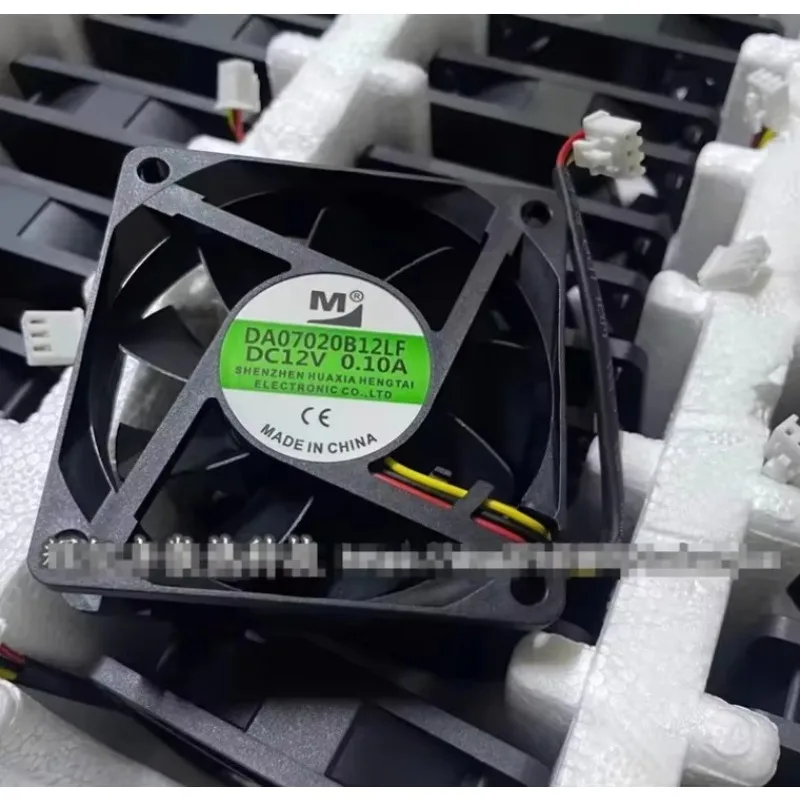 M DA07020B12LF DC 12V 0.10A 70x70x20mm 3-Wire Server Cooling Fan