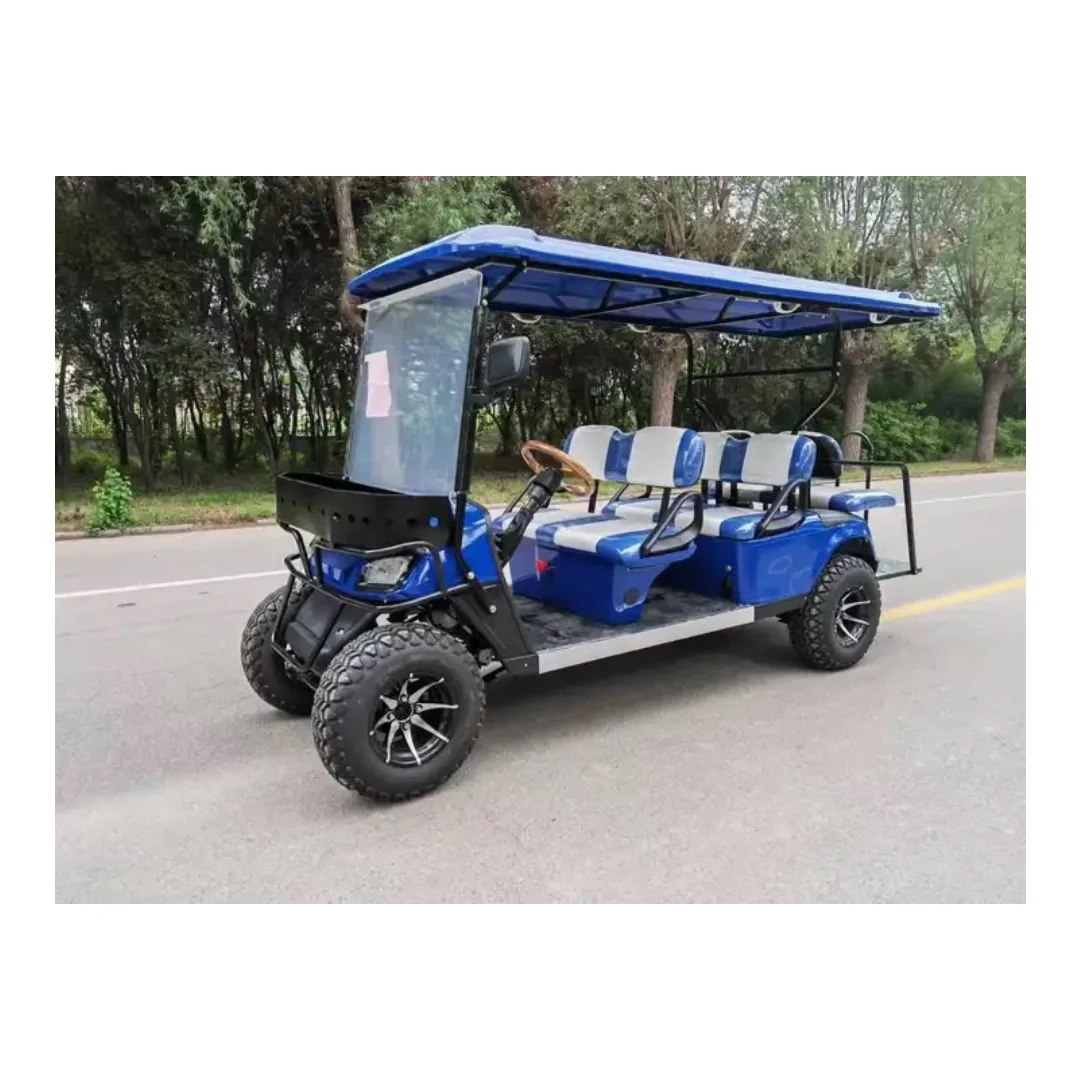 6 Person 72v Electric Lifted Golf Cart Off Road Buggy With Lithium Battery From US Supplier