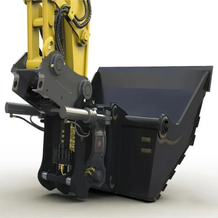 GJEM hydraulic attachments Advanced automatic tilt rotator coupling systems excavators  tilt rotator quick hitch