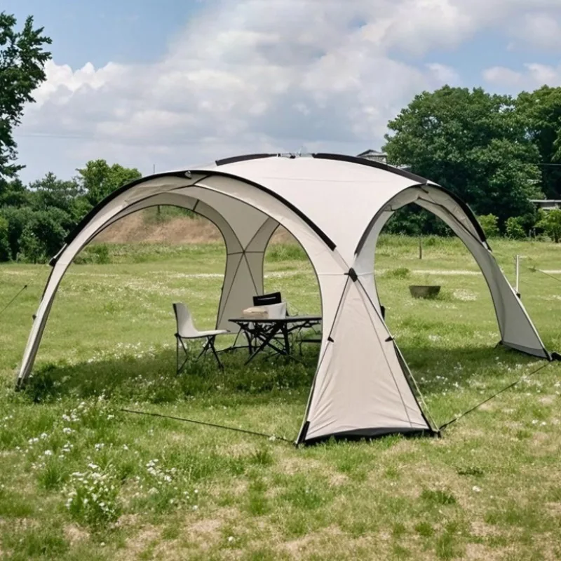 

Укрытие от солнца для пикника на открытом воздухе, портативный складной водонепроницаемый просторный дышащий круглый купольный навес, пляжный солнцезащитный козырек, оборудование для кемпинга