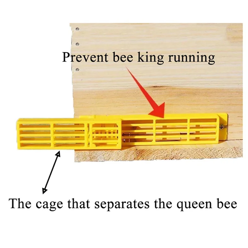 A03F-30X Design Small Bee Queen Entrance Gate Anti Flying Reducer Closer Porch Hive Also For Swarm Colony Release Drone Bee
