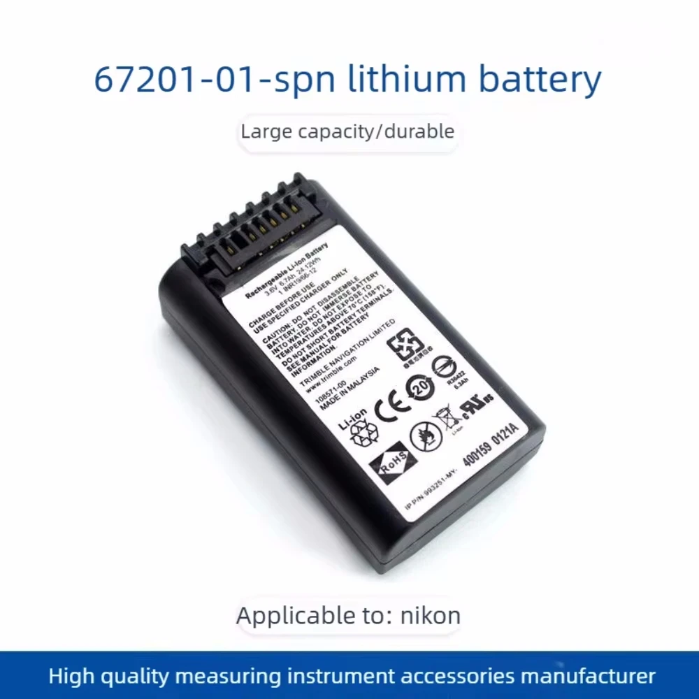 New Battery 3.7V 6700mAh for NIKON Nivo 1C 2C 2M 3C 3M 5C 5M Total Station NPL-322 NPL322+