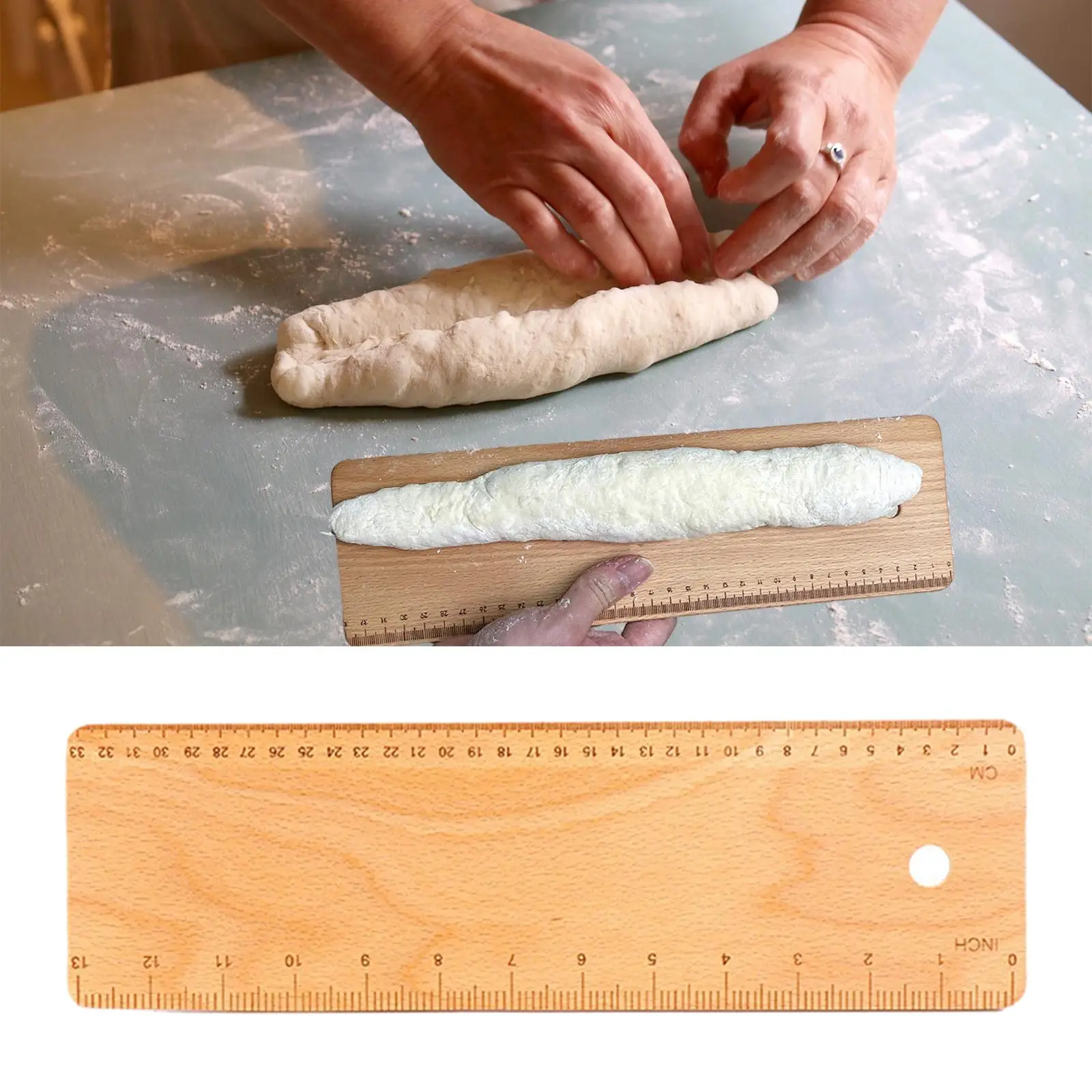 Baguette Flipping Board Bakeware Kitchen Tool Durable Cookware Multifunction Flipping Plate for…