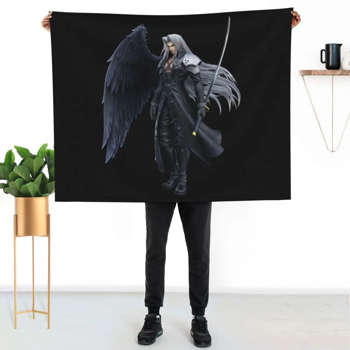 Sephiroth Smash Render Essential T-Shirt Throw Blanket Summer sofa bed Soft Beds decorative Luxury Quilt Blankets