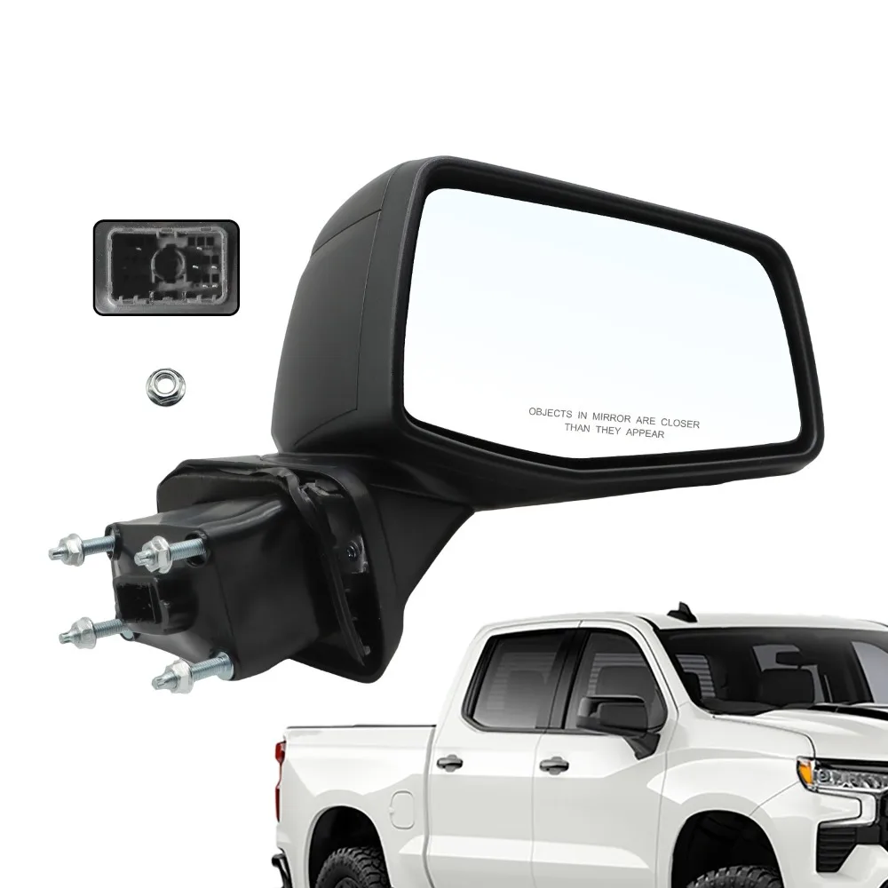 

Mirror For 2019-2024 Chevrolet Silverado 1500 Right Side Power Heated Textured