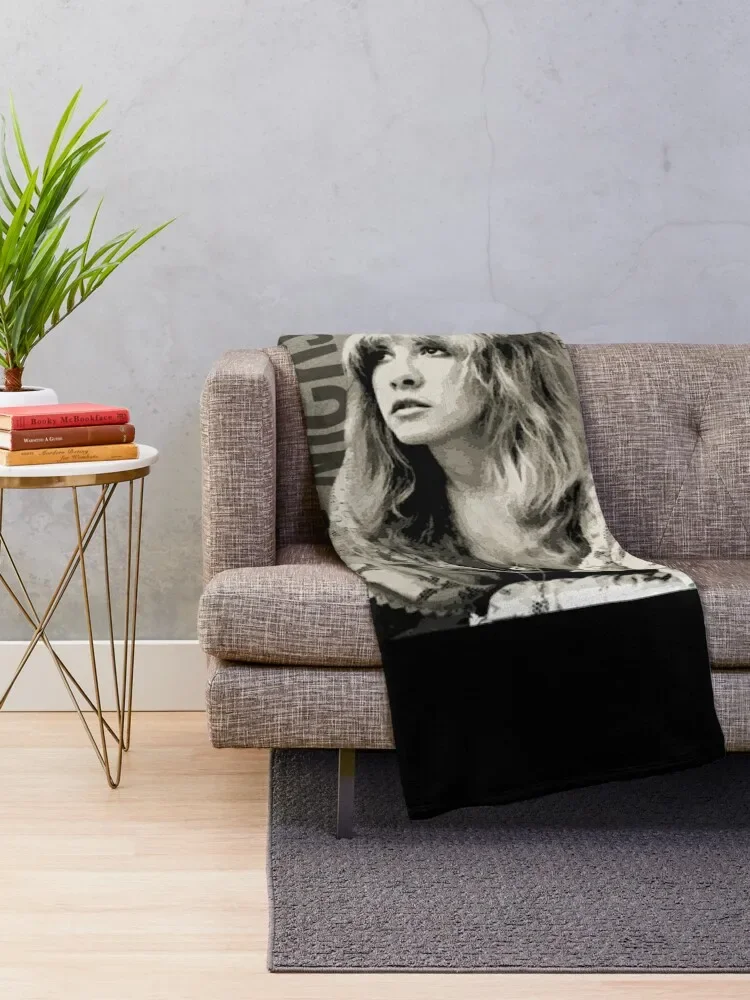 Stevie Nicks Musical Icon Throw Blanket Softest bed plaid Flannels Luxury Throw Blankets