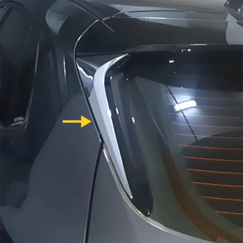 

Chrome Rear Window Spoiler Side Wing Trim Cover For 2020-2025 Mazda CX30 CX-30 Accessories