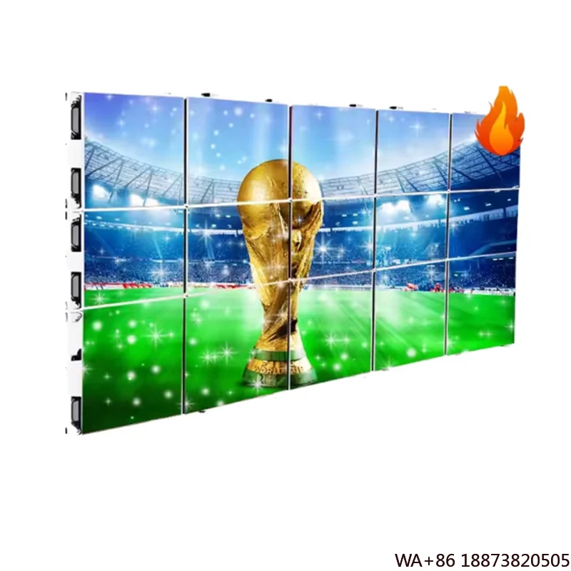 شاشة LED عالية السطوع P3.91 للإيجار الخارجي تركيب سريع 3mx2m سعر المصنع لللافتات الرقمية