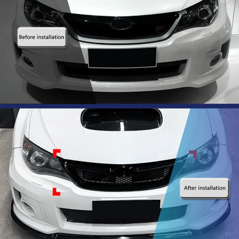 1Pcs Black ABS Sport Style Bumper Grille For Subaru Impreza WRX STI 2011-2014 Novelty Auto Accessories