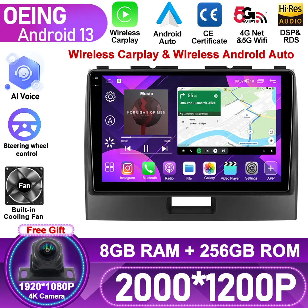 

Wireless Carplay For SUZUKI WAGON R 2010 - 2018 Car Radio Multimedia Video Player Navigation GPS Android Auto No 2din 2 din dvd