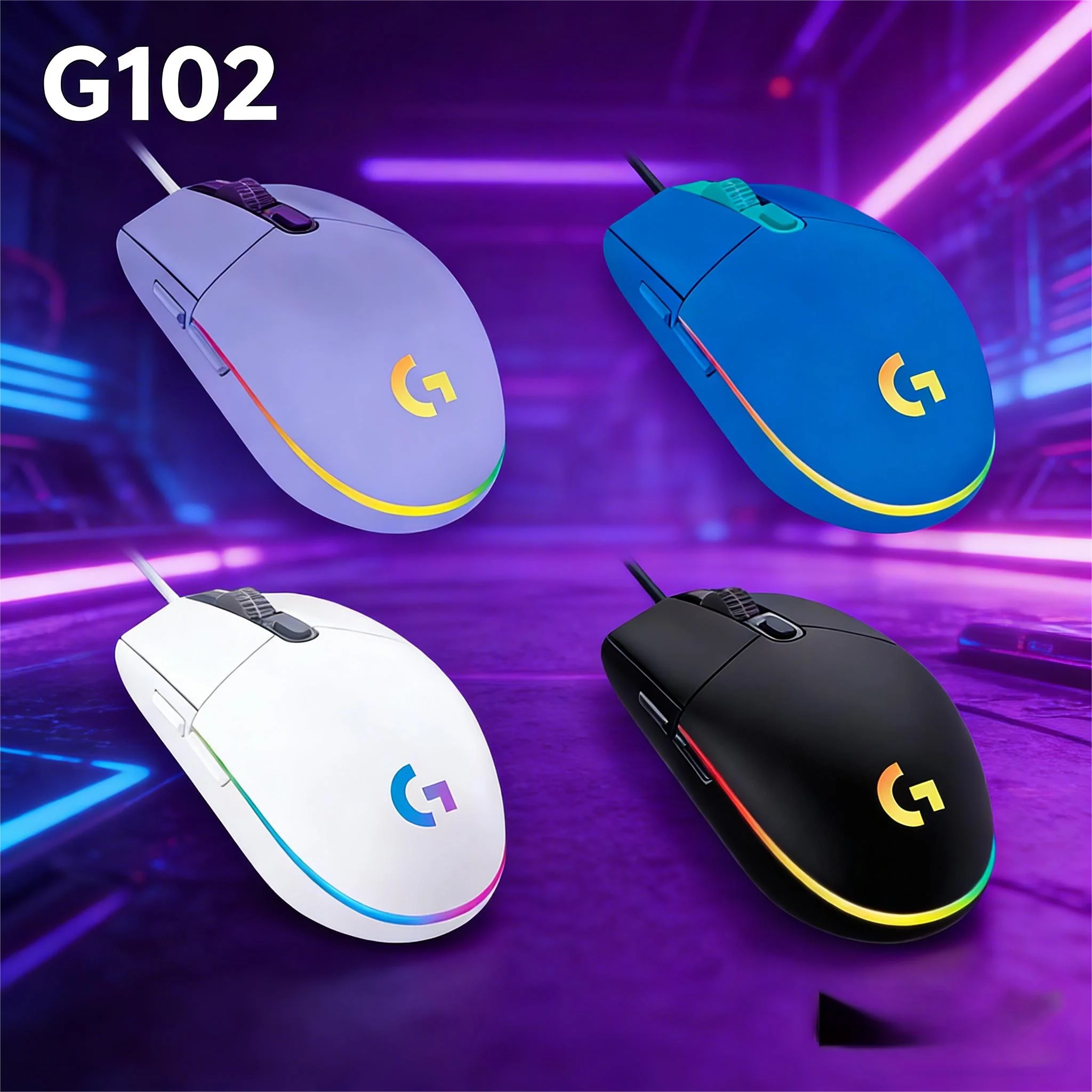 

Must-Have! Logitech G102 Gaming Mouse, RGB Light & Macro Programmable Buttons