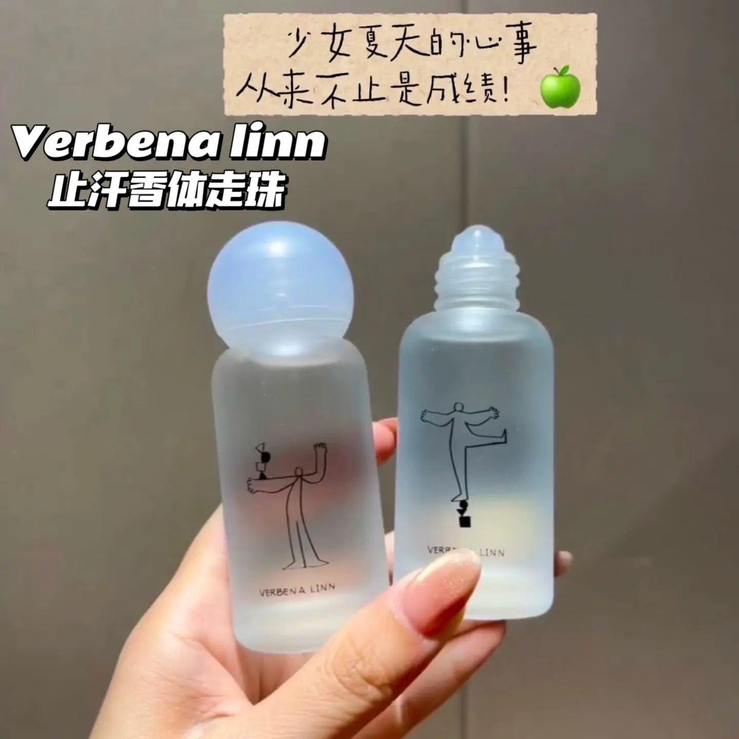 VERBENA LINN Roll-On Deodorant, Long-Lasting Underarm Freshness & Odor Control, Gentle & Effective Formula