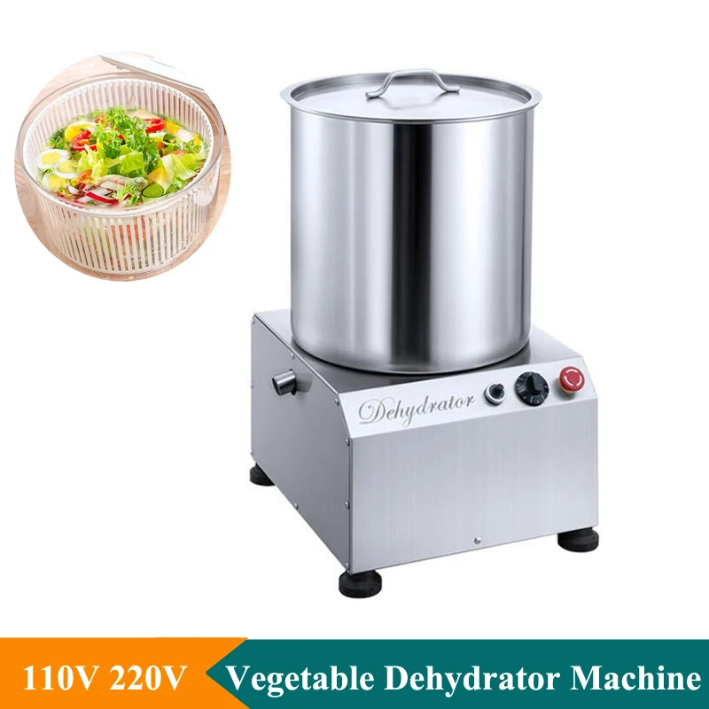 

110V 220V Vegetable Dehydrator Machine 20L Adjustable Speed Food Deoiler Machine Stainless Steel Vegetable Dryer Machine