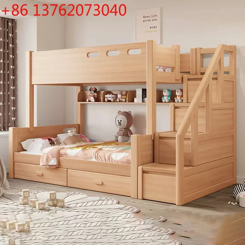 

Современная деревянная мебель из МДФ для дома, детская мебель для спальни, односпальная кровать, двухъярусная кровать для детей