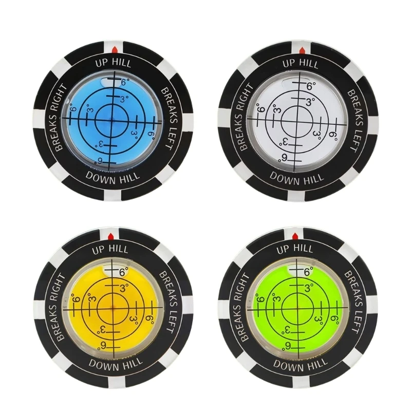 M5TC Golf Hat Clip Level Caps Clip Golfs Putting Aid Bubble Level Golfs Green Reader