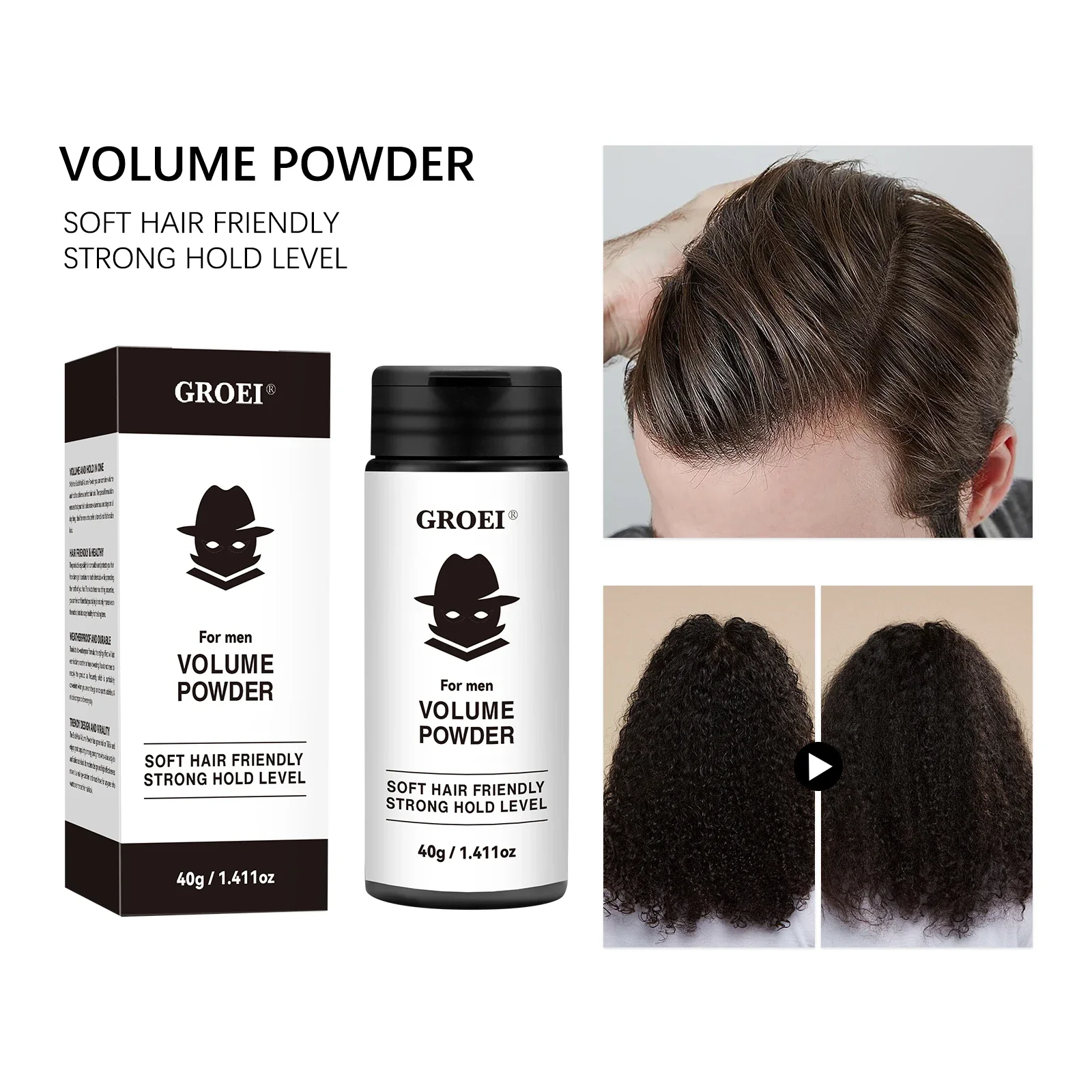 

40g Hair Texturizer Volume Powder Long Lasting Keeping Hair Soft Fluffy Dust It for Long-Lasting Oil Control Hair Styling Powder