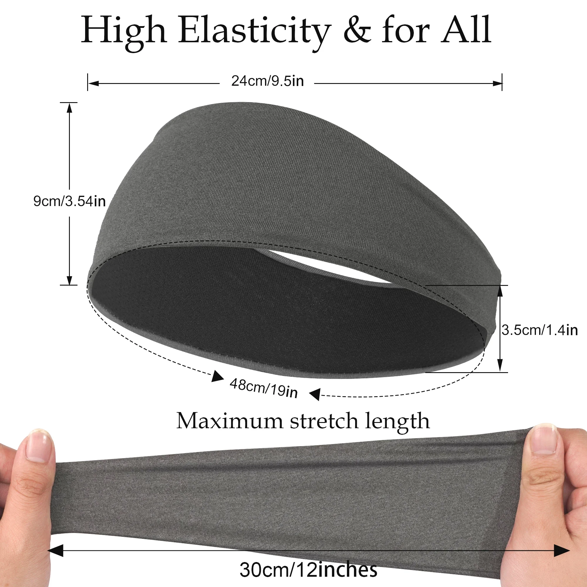 4/5 個汗止めバンド男性女性用弾性スポーツヘアバンドヘッドバンドヨガヘッドバンド帽子ヘッドラップスポーツトレーニングヘアアクセサリー