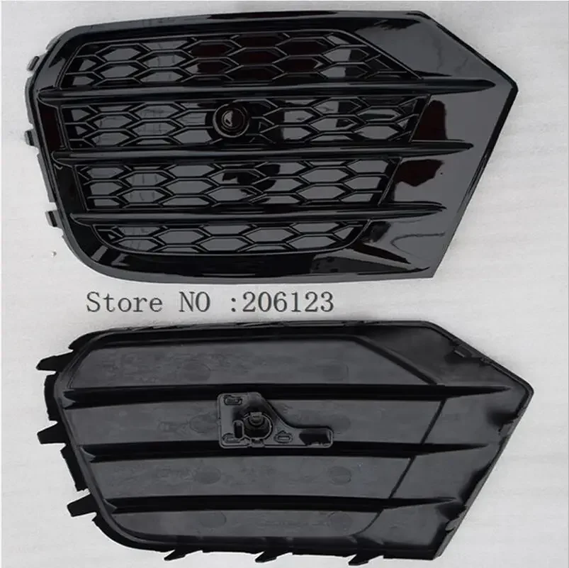 アウディ Q3 2016-2018 フォグライトグリル 2 個左 & 右車のフロントバンパーフォグランプグリルレーシンググリル ABS 交換