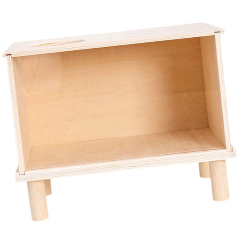 

Деревянная коробка для копания хомяка, коробка для песочной ванны с маленькими животными, украшение для клетки для хомяка «сделай сам», коробка для копания хомяка-A27R