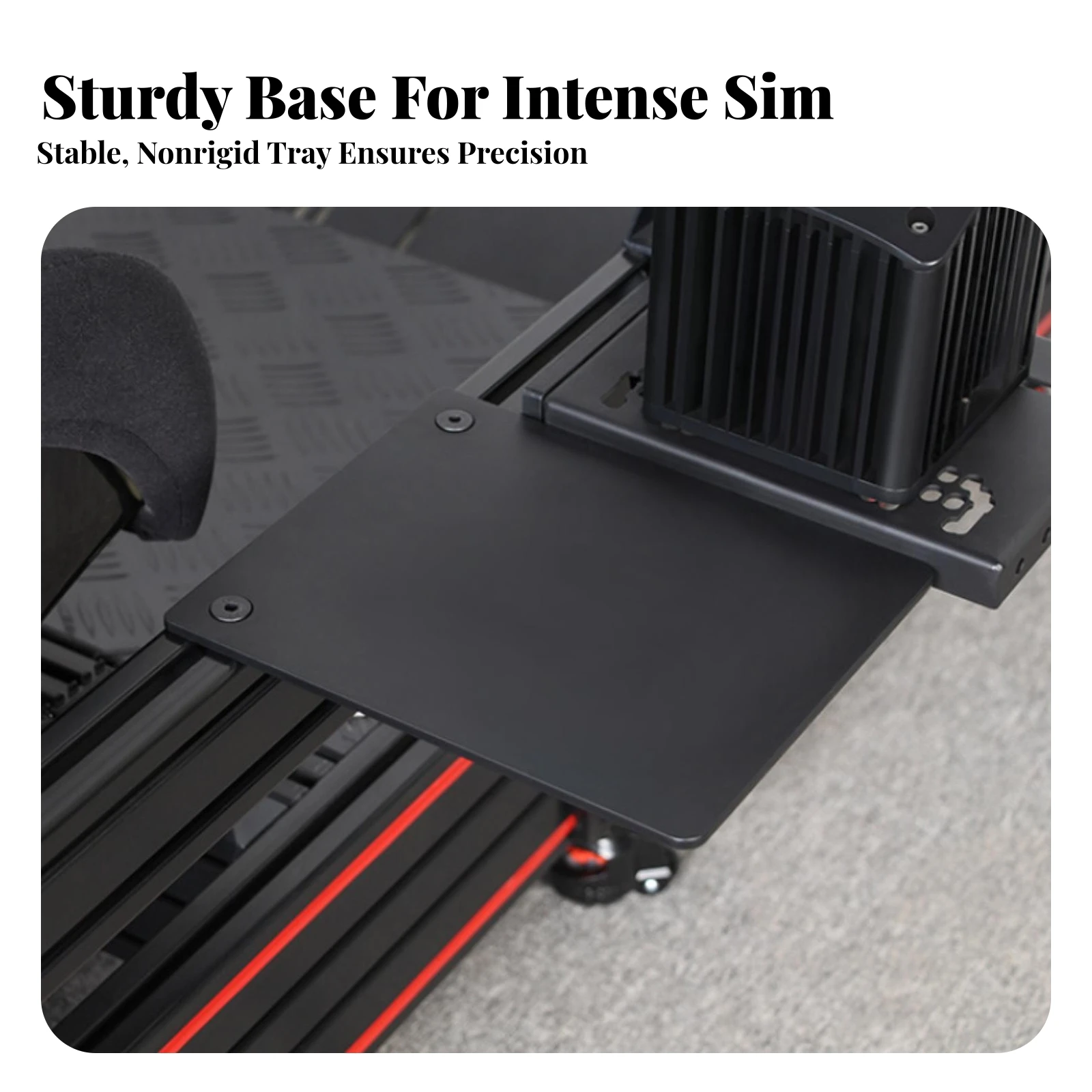 Aluminum Mouse Board Rigid Mouse Board for Sim Racers, Simulator Cockpit