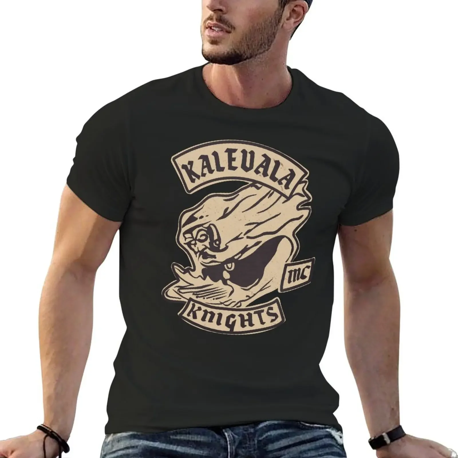 Kalevala Knights T-Shirt anime t shirts oversized vintage graphic tee mens fashion