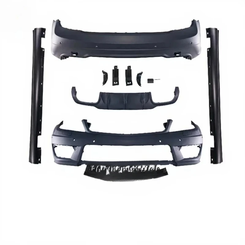 Factory Price Upgrade C63 Style Body Kit For W204 2011-2014 Car Bumpers Side Skirts Bodykit