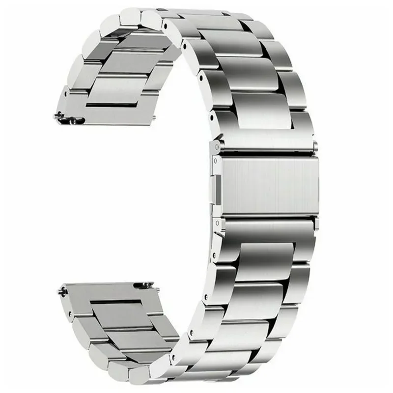 Stalen horlogeband 18 mm 20 mm 22 mm horlogeband Fitbit-band / roestvrij horloge metalen band Quick Release vervanging voor Samsung Fossi