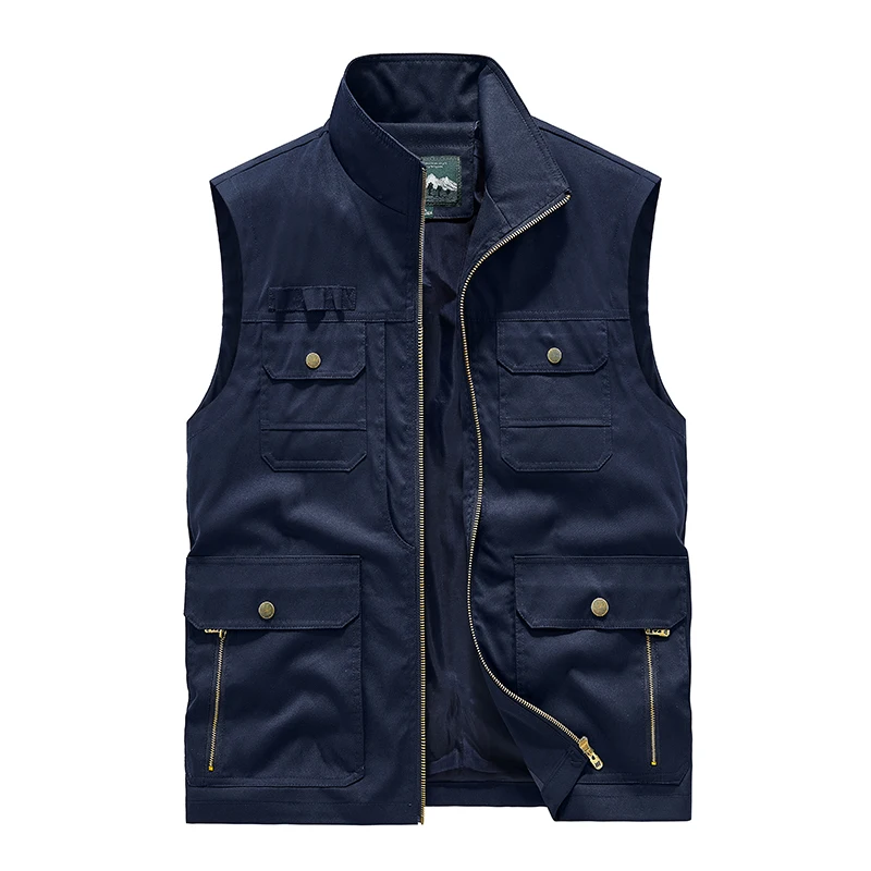 

Outdoor Multi Pocket Quick Drying Vest for Middle-aged Men with Camisole Dad Outfit Spring Autumn Fishing Photography Jackets