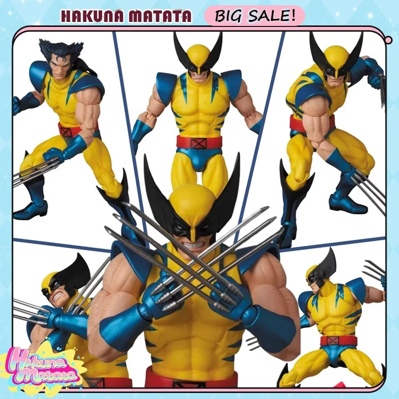 Mafex 096 Mafex Anime Figures Wolverine Ver. Action Figures Hight Quality Toys Joint Movable Pvc Model Children Birthday Gift