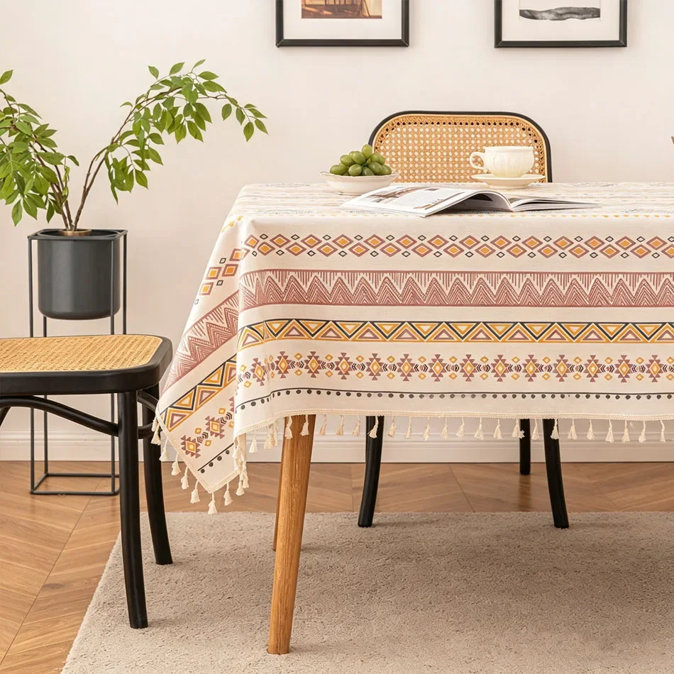 European Style Tablecloth Waterproof Square Home Dining Table Tablecloth Outdoor Picnic Camping