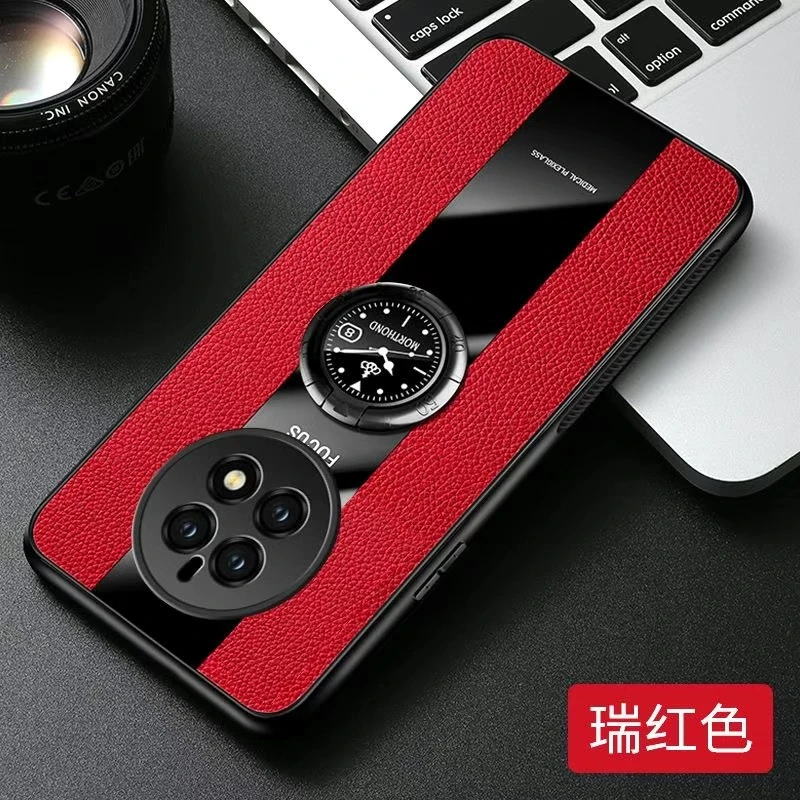 

Magnetic Case For Realme 14 Pro Plus Case Ring Phone Back Cover For Oppo Realme 14 Pro + 5G Luxury Leather Shell Fashion Bumper