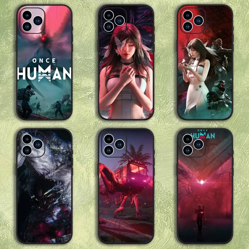 Game O-Once Human Phone Case For iphone15 14 13 12 11 Pro Max Mini X 7 8 Soft Case