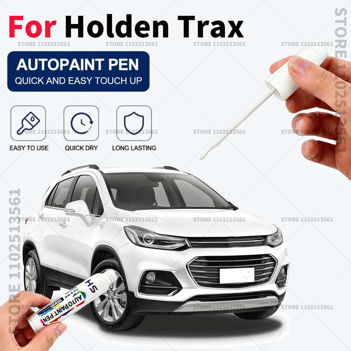 For Holden Trax White Black Blue Professional Car Touch Up Paint Pen Scratch Repair Paint Brush for Automotive Paint Restoration