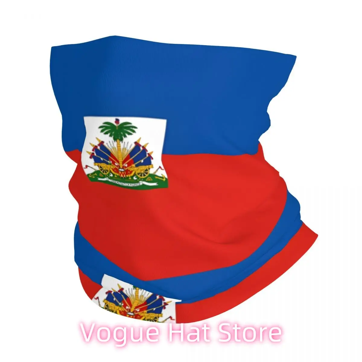 

Flag Of Haiti Bath Mat Retro Headband Neck Thin Men Women Hiking Tube Scarf Face