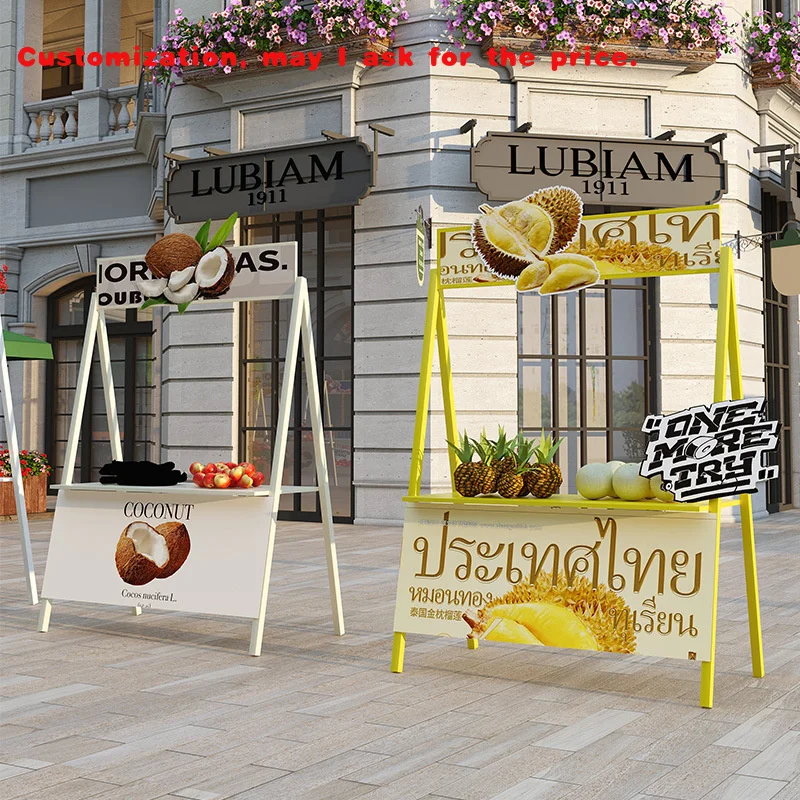 

custom.Outdoor Street Event Display Rack Promotion Kiosk Sales Table Show Counter Sturdy and Durable Booth Displays Shelf