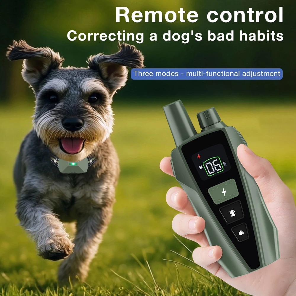 Dog Shock Collar 800m Dog Training Collar with Remote Control 3 Modes Rechargeable E-Collar For 8-120lbs Puppy Pet Behavior - view 6